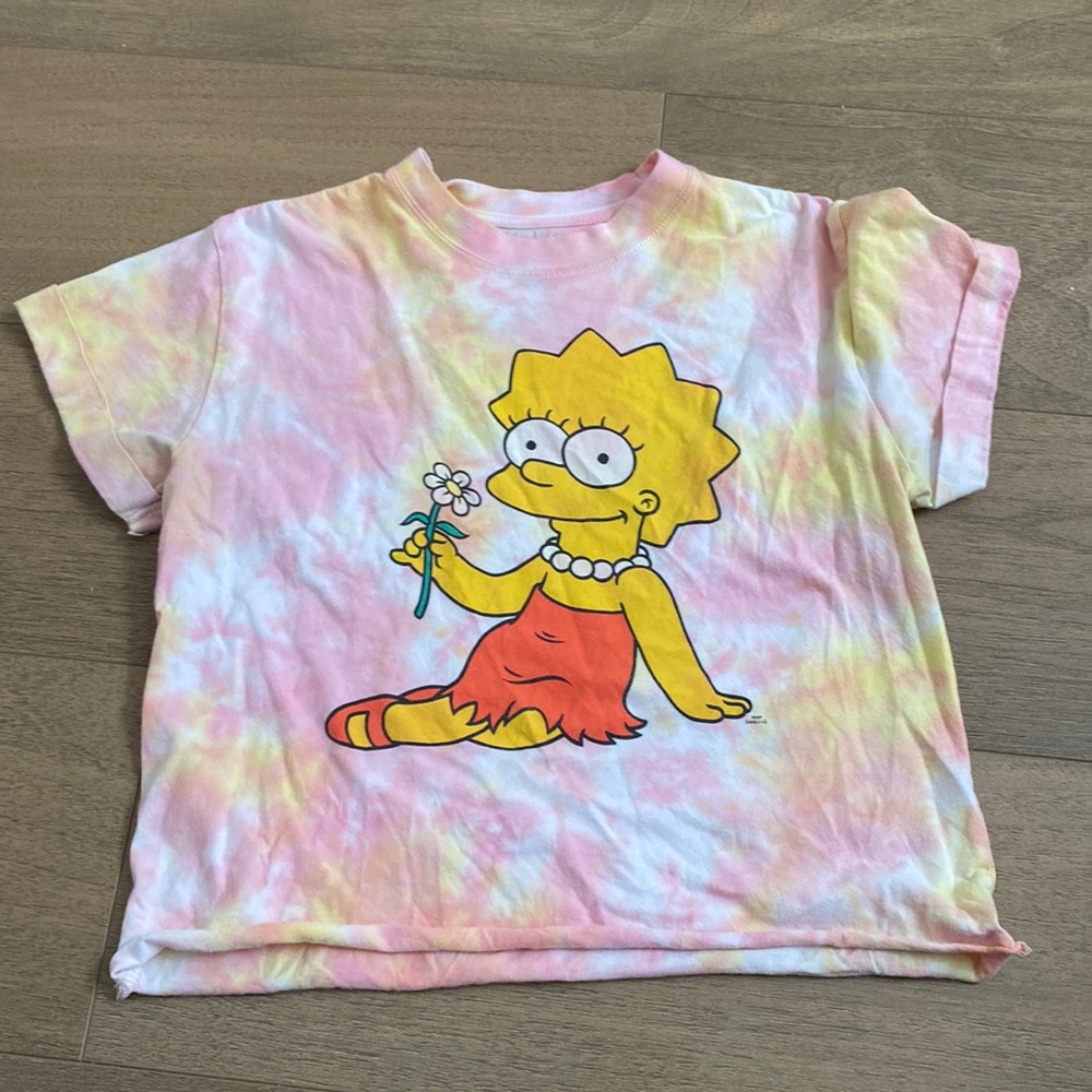Cropped Maggie Simpson Cropped Tye Dye Tee